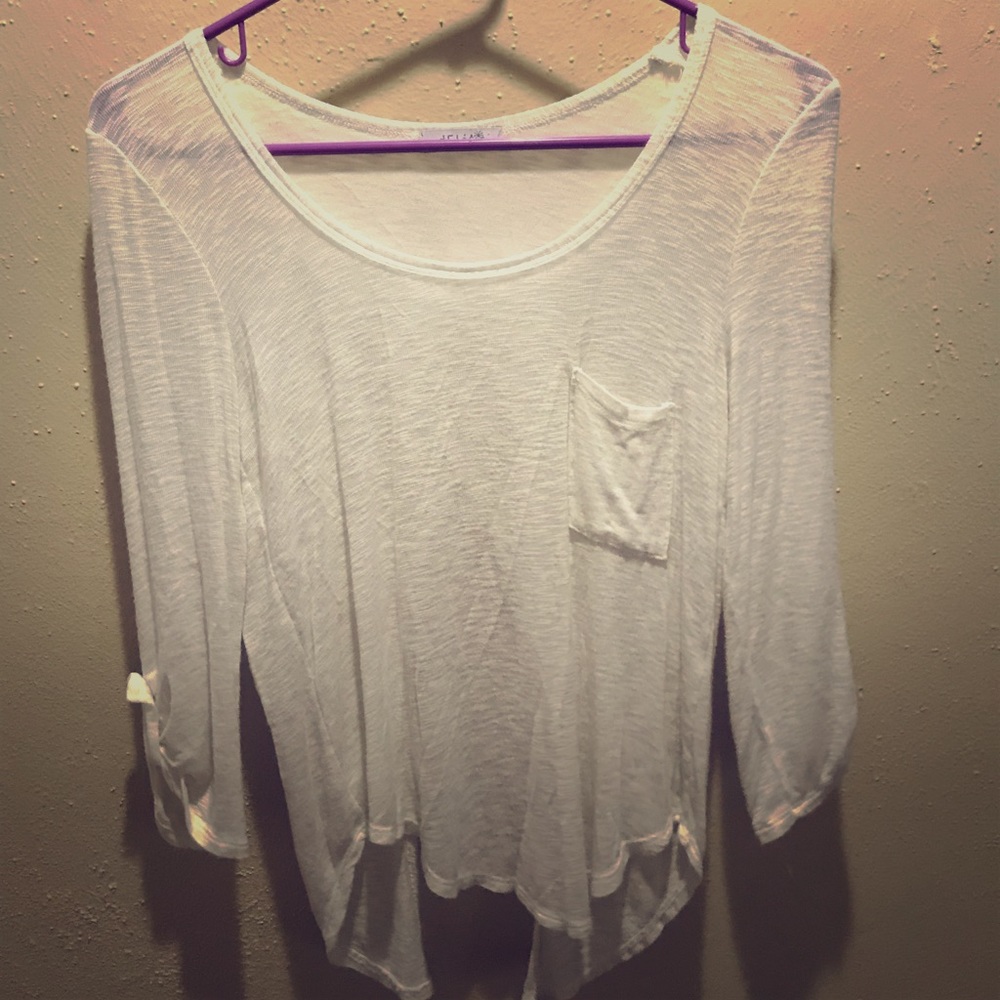 Cute sheer off white shirt